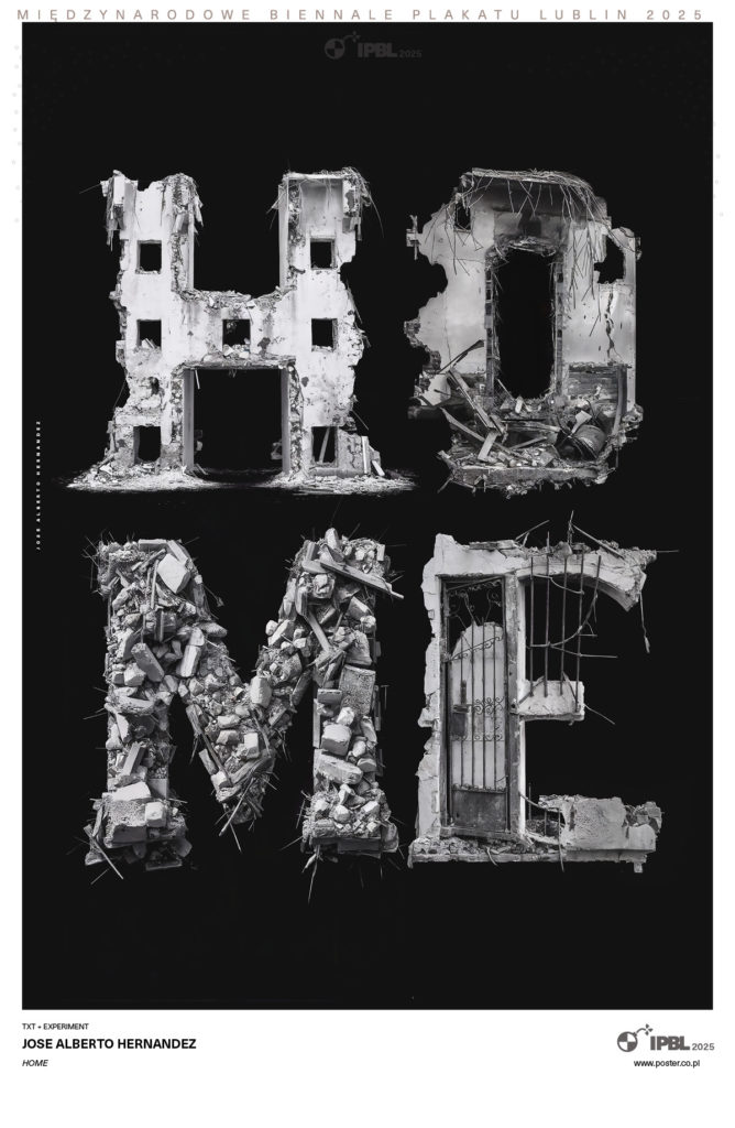 Plakat TXT+EXPERIMENT International Poster Niennale Lublin 2025